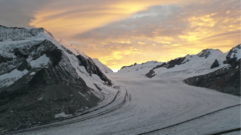 The Greater Aletsch Glacier, a journey into the melting heart of the Alps