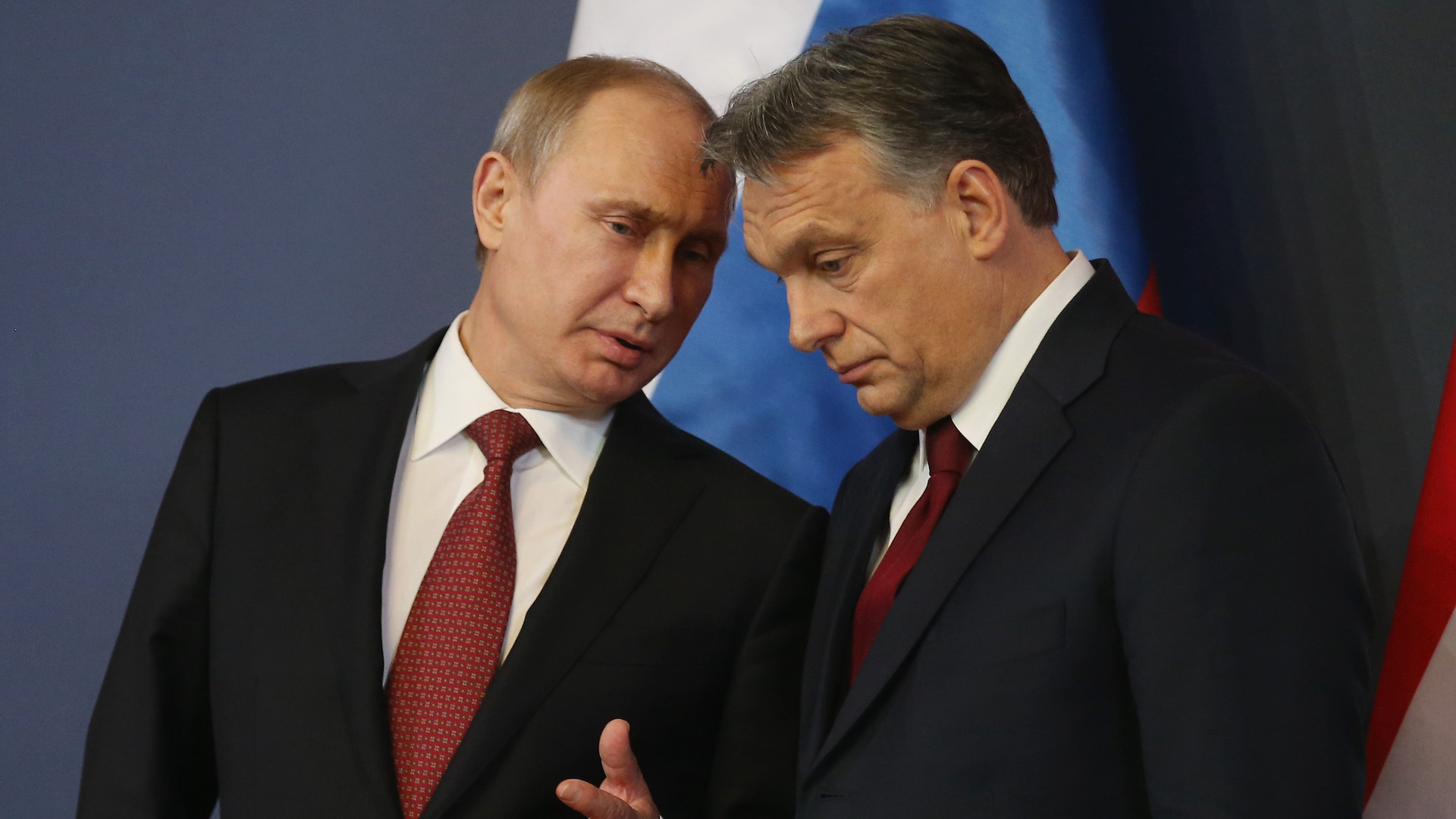 Il presidente russo Vladimir Putin e il primo ministro ungherese Vikrot Orban