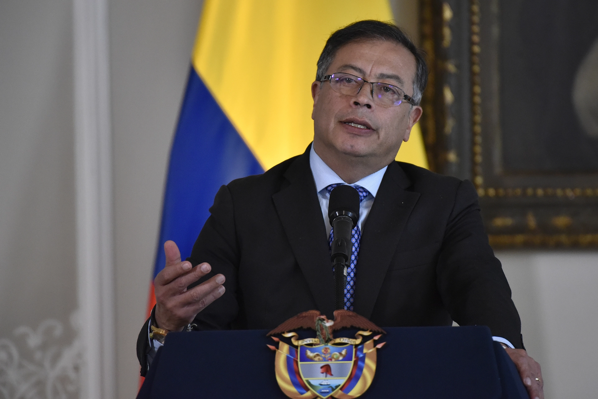 Colombian president Gustavo Petro