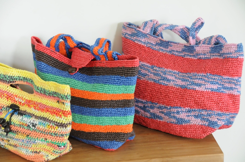 creative jewish mom: Recycled Plastic Bag Crafts