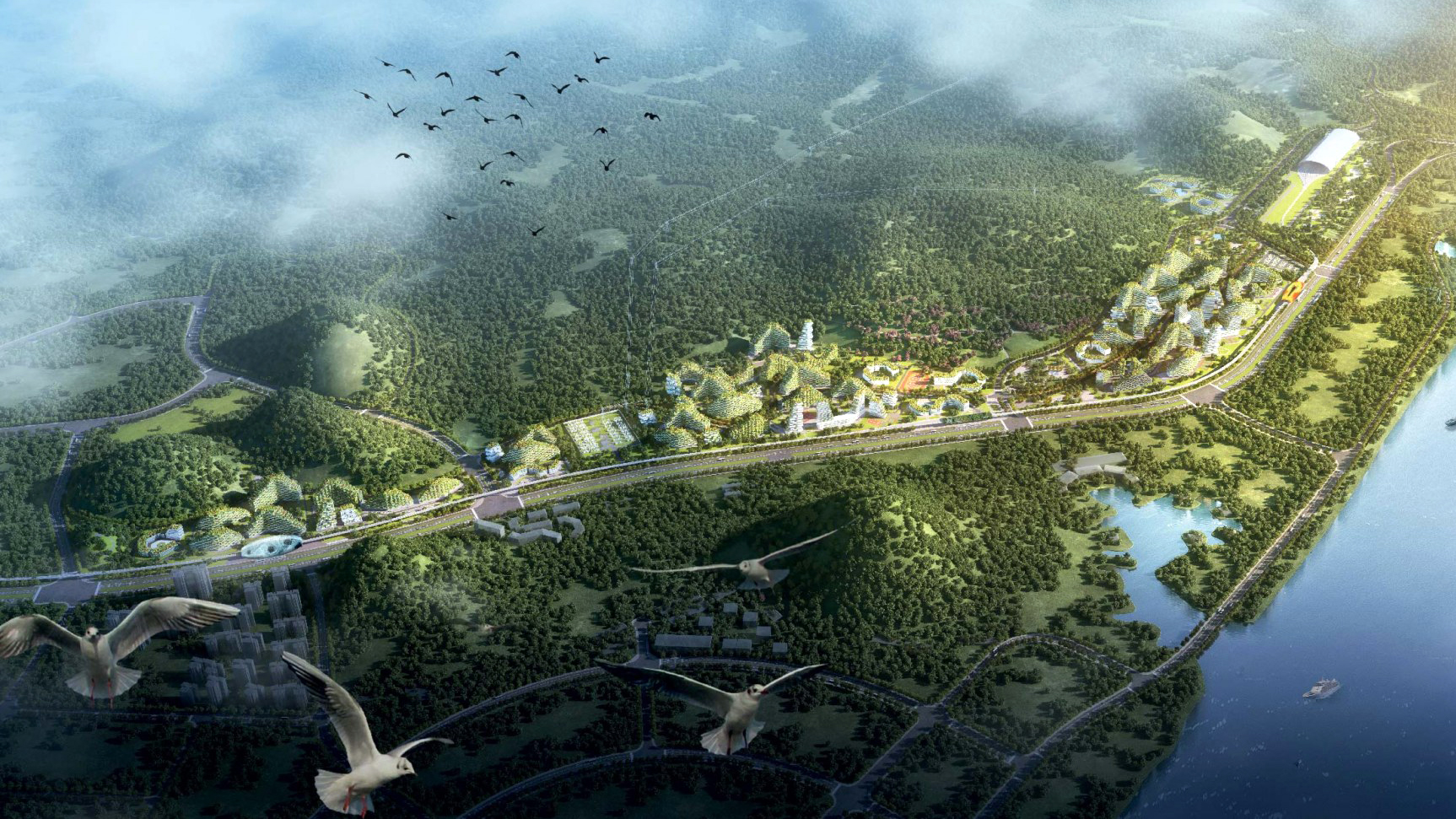 Liuzhou Forest City millions of plants for a new model of 
