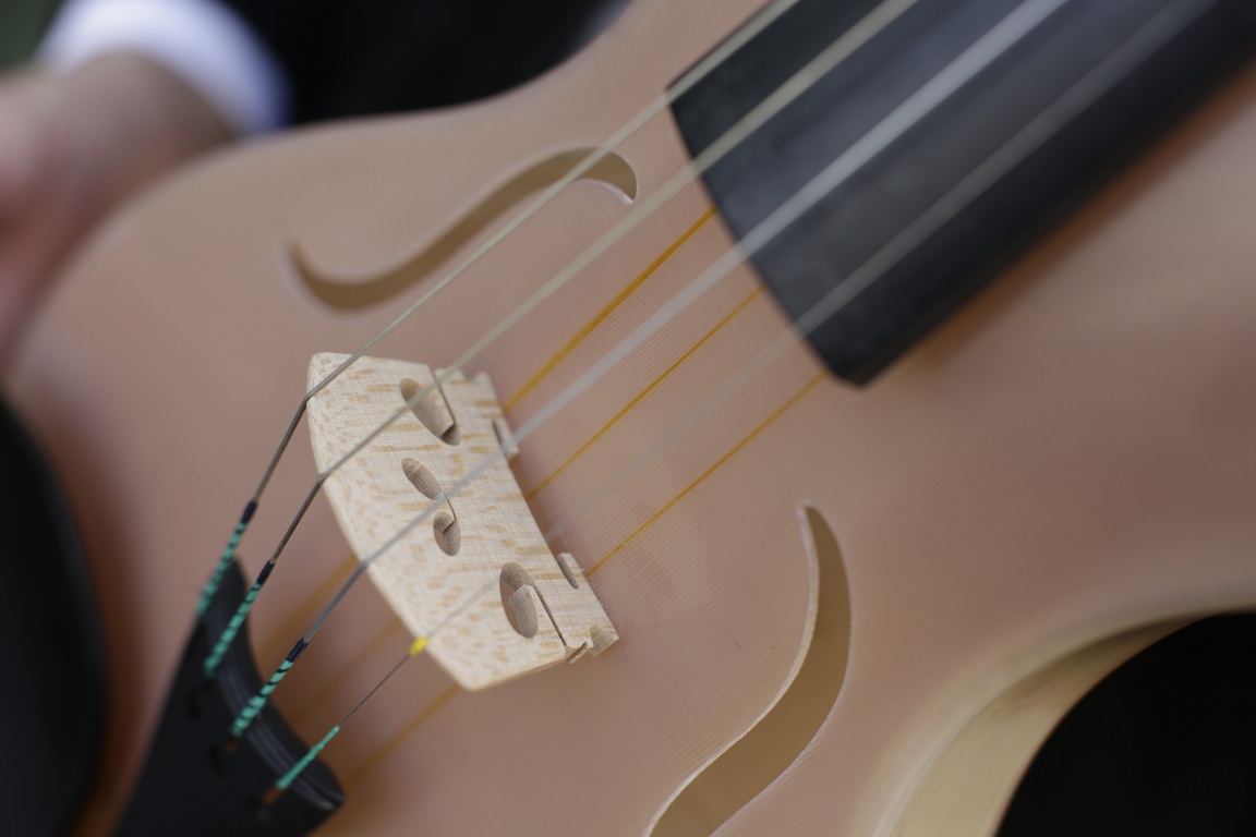 This violin created by an Italian designer is made from spiders’ silk