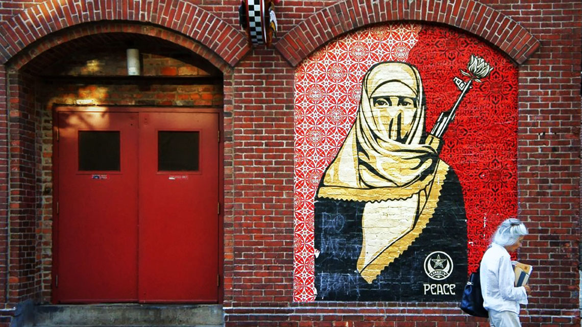 Shepard Fairey Creator Of Obey The Street Art Icon In Bologna